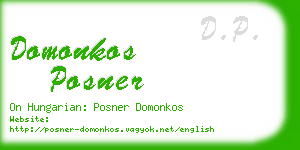 domonkos posner business card